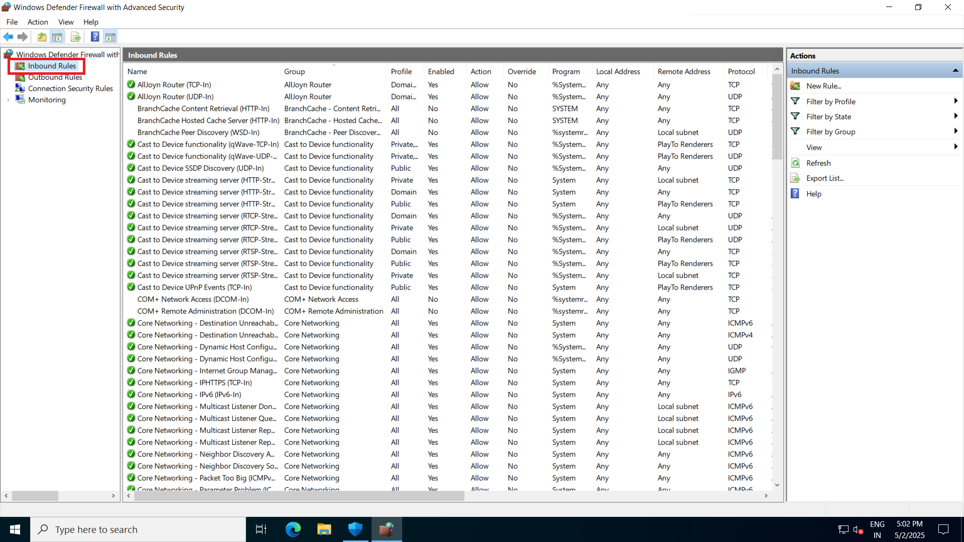 Navigate to System Tools